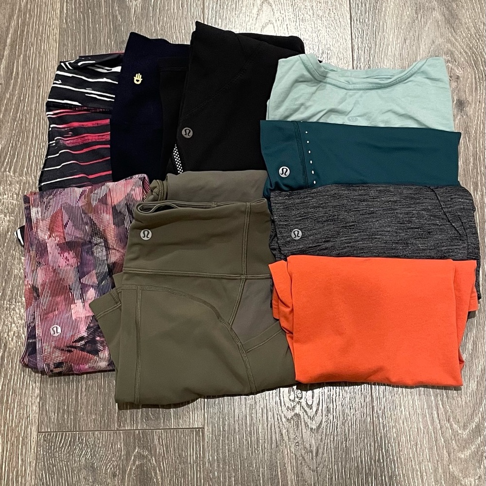 Lululemon spiritual gangster legging and tshirt bundle